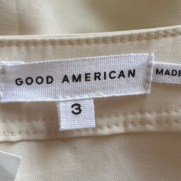 Good American Women's Utility Wrap Bodysuit Top Ivory Color Size 3 (Large) NWT - Picture 6 of 11